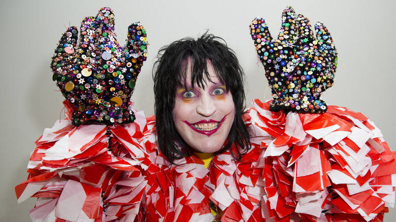 Noel Fielding at Bas Kosters show at London Fashion Week