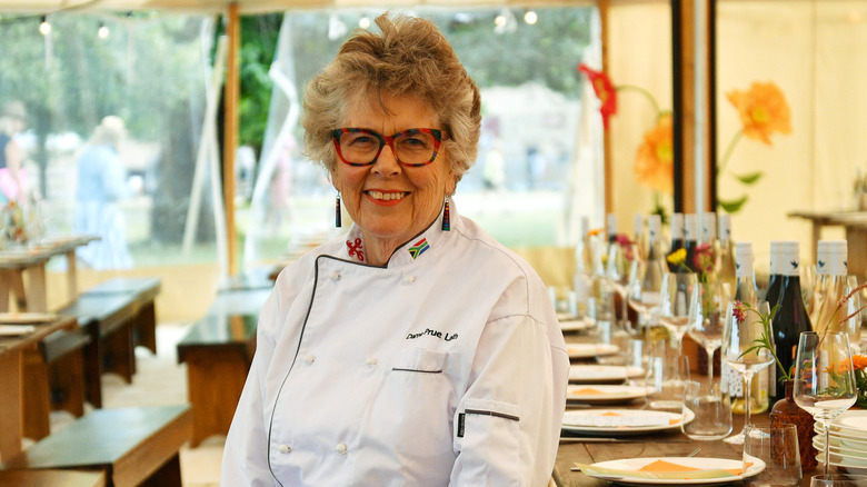 Prue Leith posing for a photo