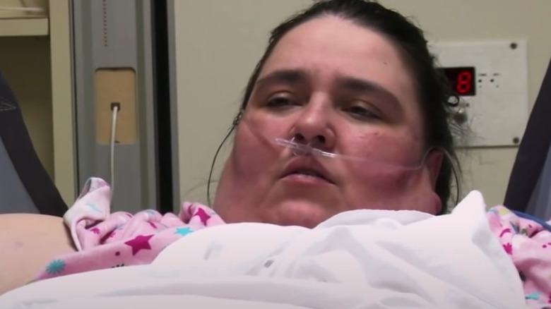 Penny Saeger in hospital bed