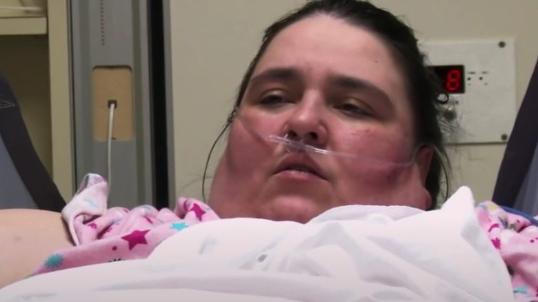 Penny Saeger in hospital bed