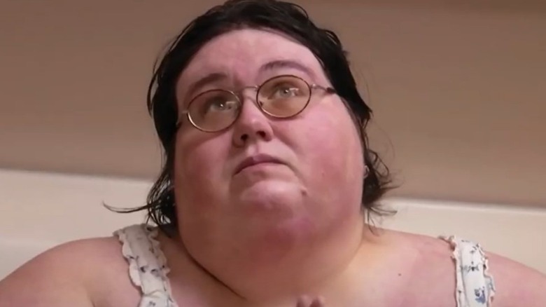 Jeanne Covey gazing up