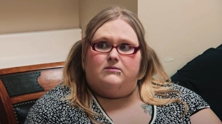 Nicole Lewis wearing glasses