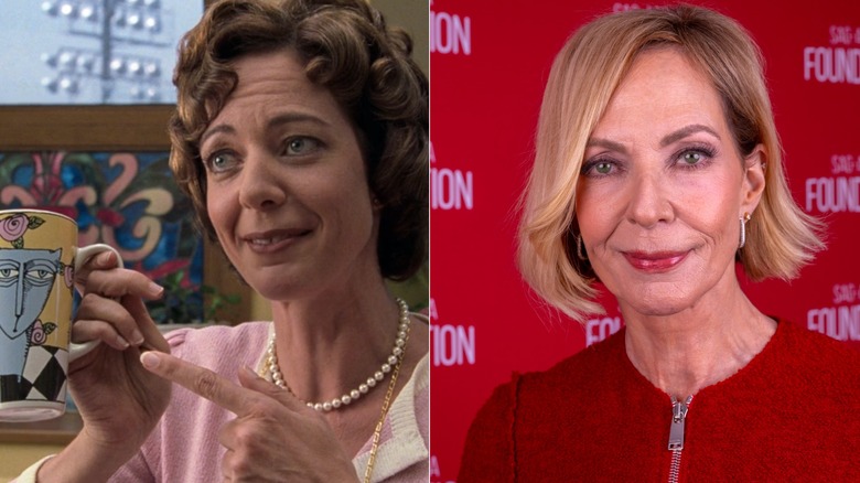 Allison Janney in 10 Things I Hate About You, and on the red carpet in 2026