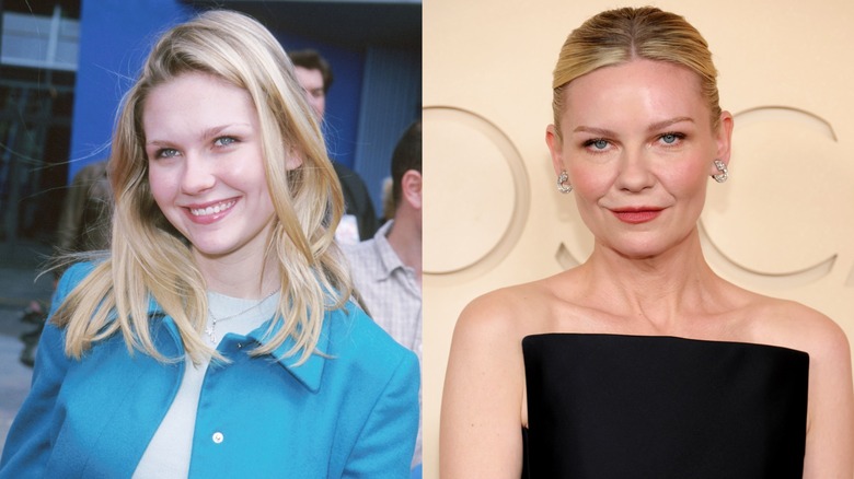 Kirsten Dunst in 2000 and today in 2026