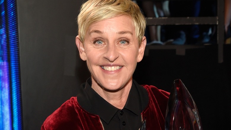 Ellen DeGeneres smiling