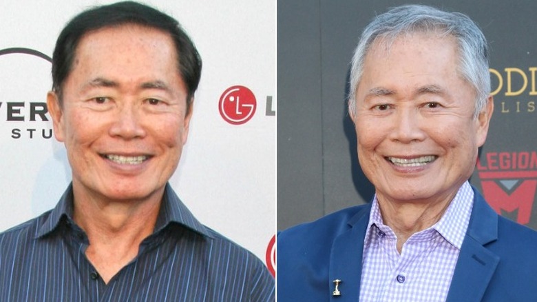 George Takei then and now split