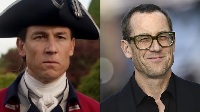 Tobias Menzies as Black Jack Randall on Outlander and at the 2025 F1 premiere
