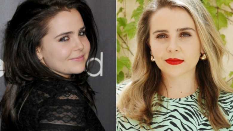 Mae Whitman posing