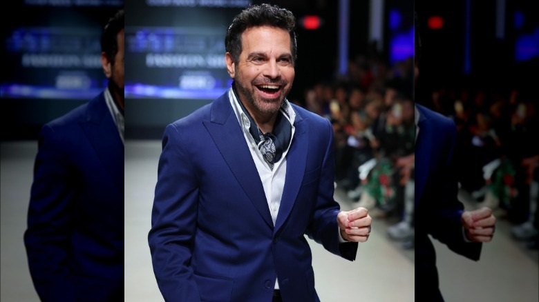 Mario Cantone laughing on runway