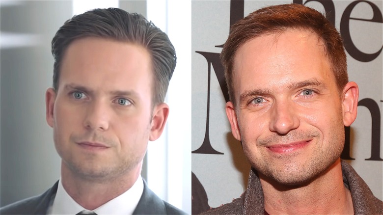 Patrick J. Adams looking concerned 