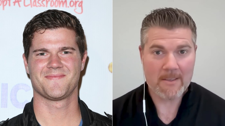 Two pictures of Beau Wirick, one younger and one middle age.