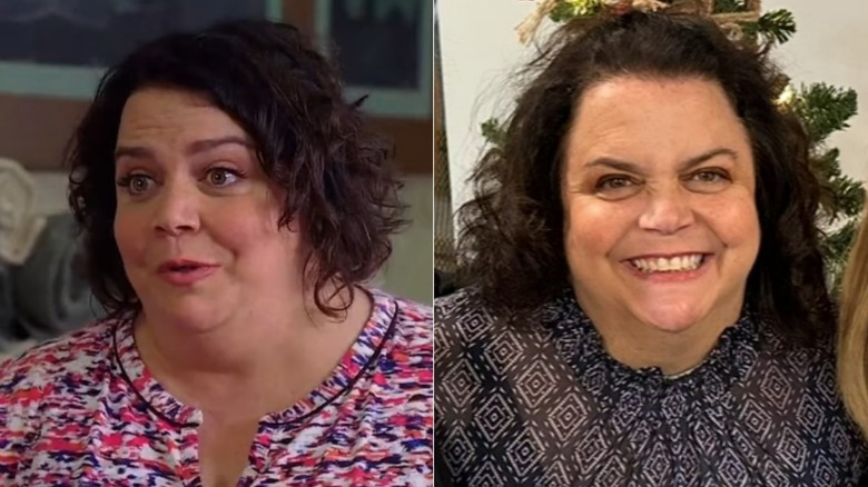 Jen Ray on The Middle as Nancy and in her regular life.