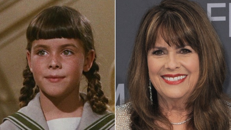 Debbie Turner posing, split image