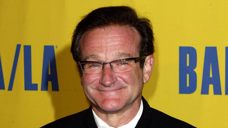 Robin Williams smiling at the 12th annual BAFTA/LA Brittanica Awards