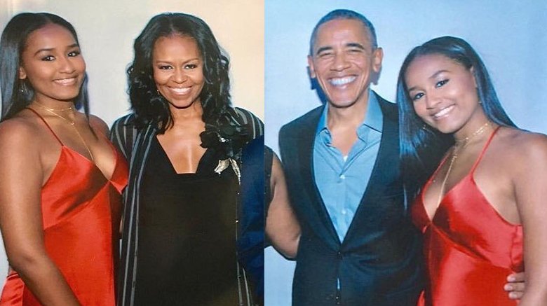 sasha obama michelle obama barack obama