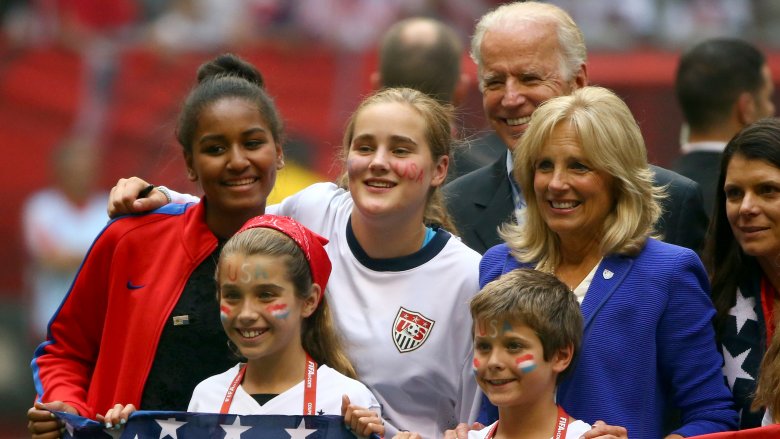 sasha obama and biden family