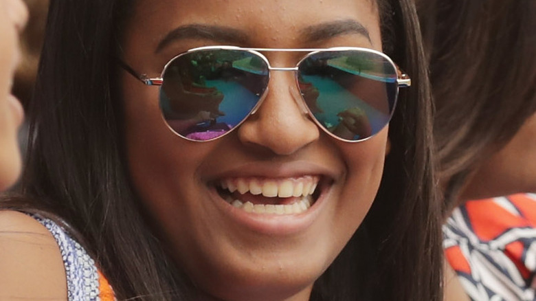 Sasha Obama spends time with her family