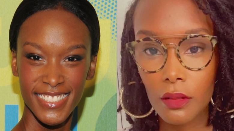 Former model Teyona Anderson in a split image