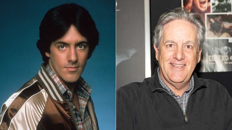 Split image of David Naughton in the 1970s, left, and in 2019, right