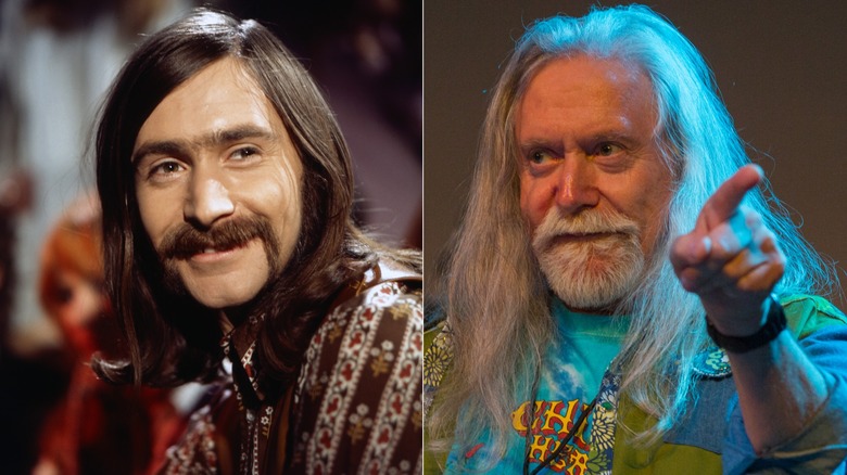 Split image of Norman Greenbaum in the 1970s, left and in 2015, right