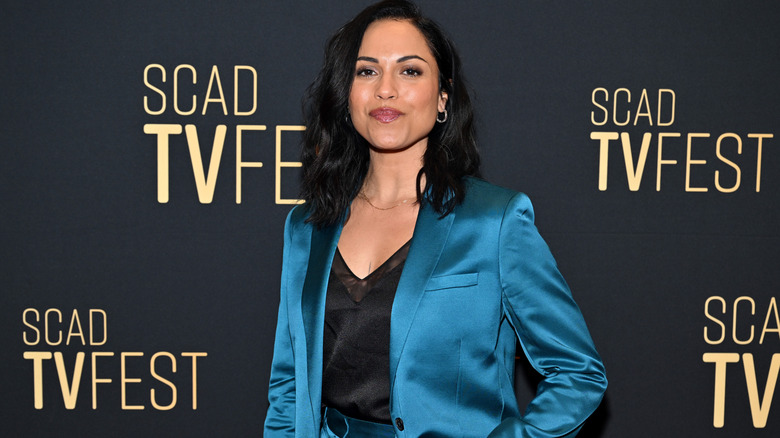 Monica Raymund attends Press Junket: Hightown in 2024