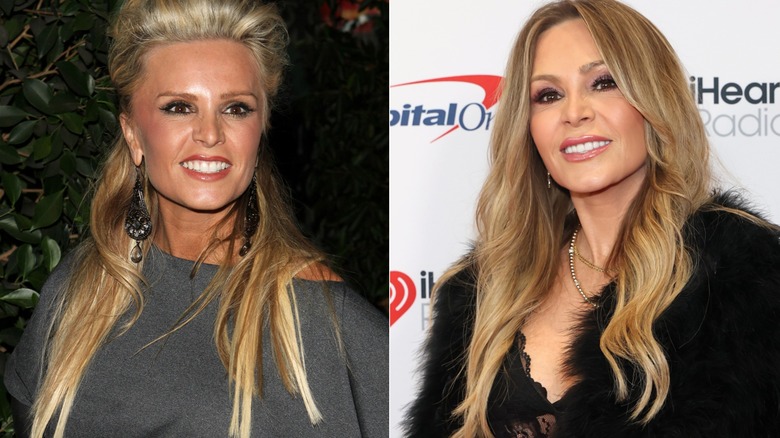 Side-by-side images of Tamra Judge posing for a photo