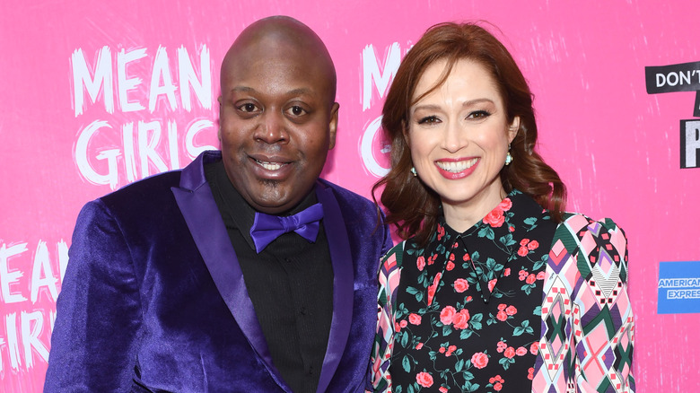 Titus Burgess and Ellie Kemper on red carpet