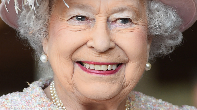 Queen Elizabeth II smiling