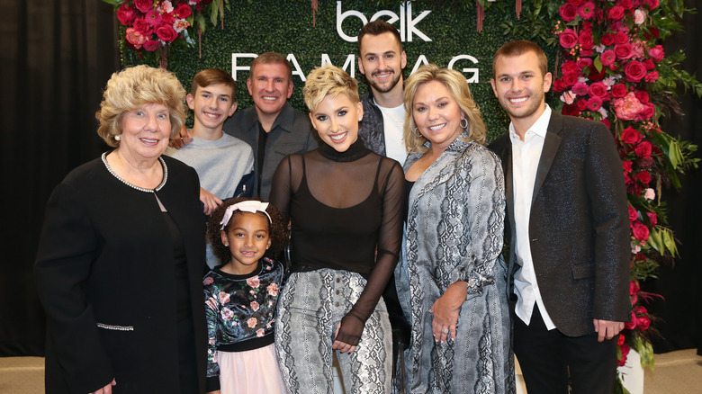 The Chrisley family posing together