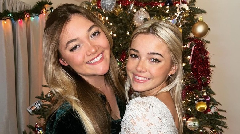 Julz and Olivia Dunne hugging