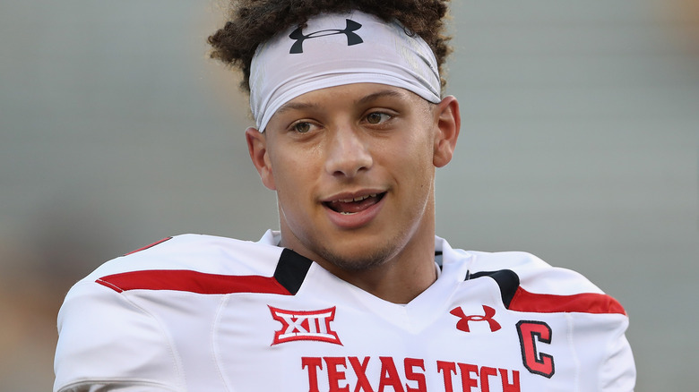 Patrick Mahomes smiling 