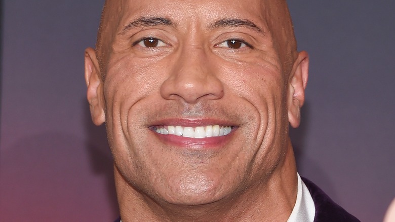 Dwayne Johnson smiling