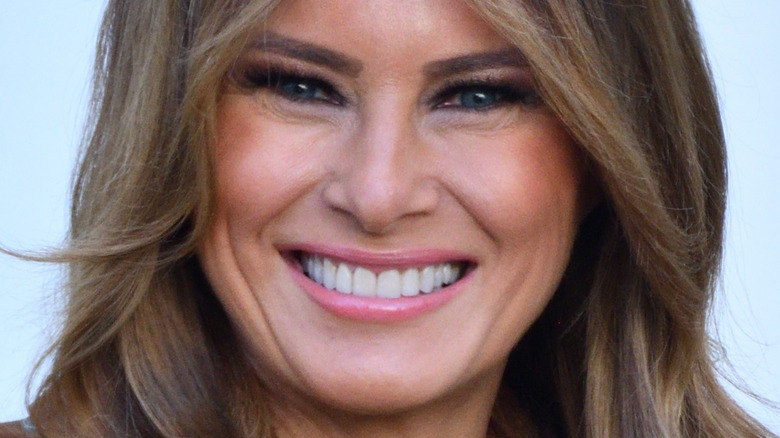 Melania Trump with wide smile