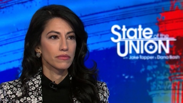 Huma Abedin appearing on CNN's State of the Union