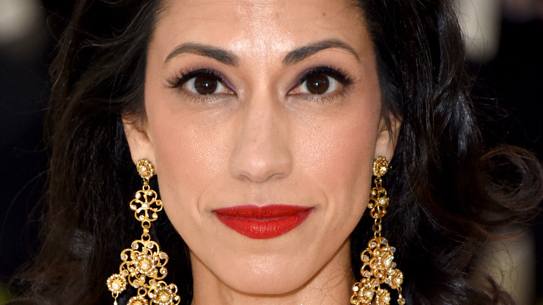 Huma Abedin attending the Heavenly Bodies: Fashion & The Catholic Imagination Costume Institute Gala at The Metropolitan Museum of Art