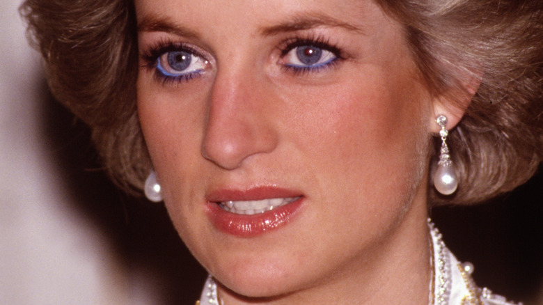 Princess Diana staring 