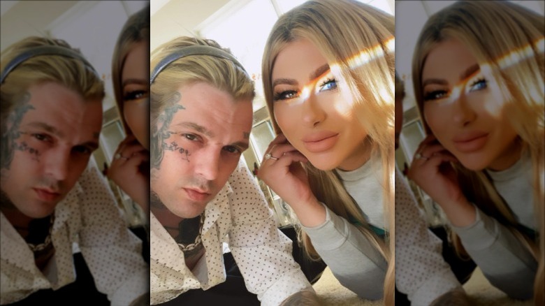 Aaron Carter and Melanie Martin.