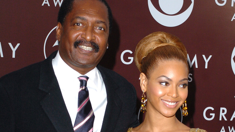 Mathew and Beyonce Knowles smiling