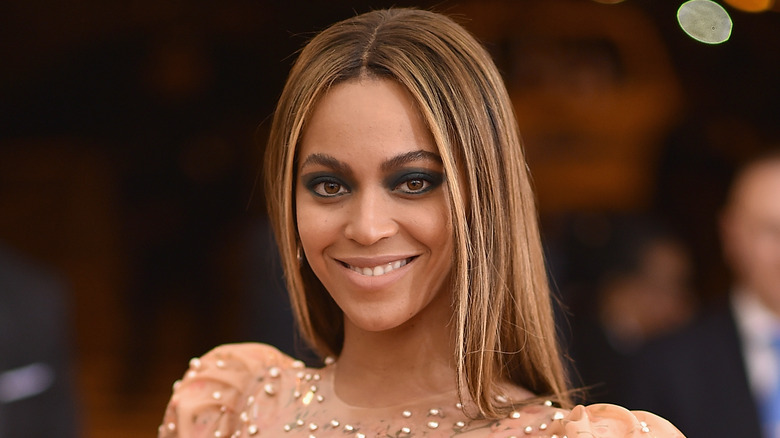 Beyonce smiling