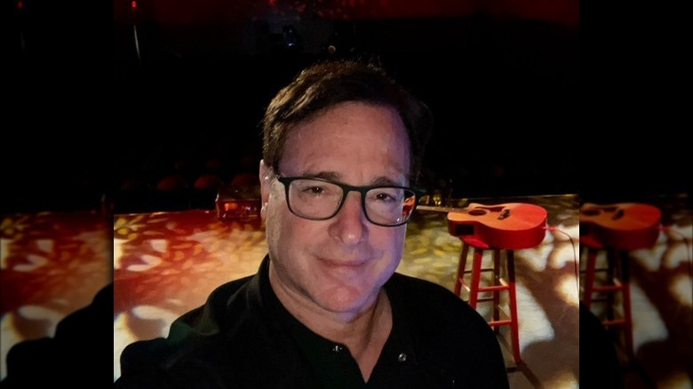 Bob Saget onstage selfie final performance