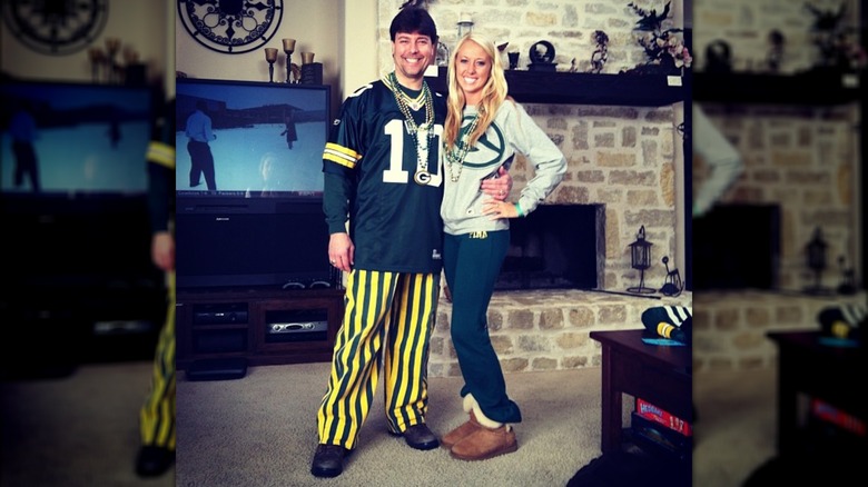 Brittany Mahomes, Scott Matthews posing