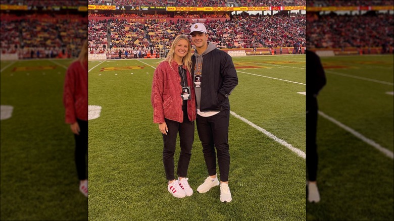 Brock Purdy and Jenna Brandt smiling