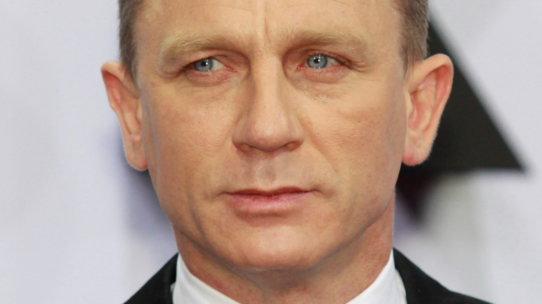 Daniel Craig with a serious expression