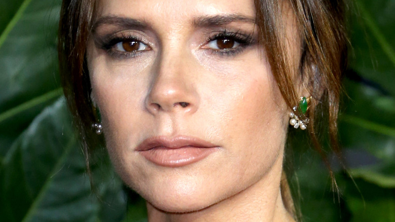 Victoria Beckham with a serious expression