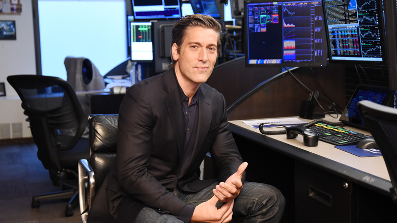 David Muir posing on the job