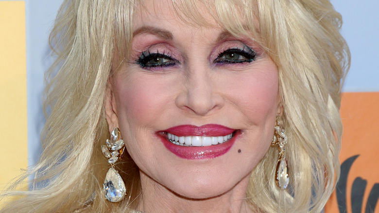 Dolly Parton smiling