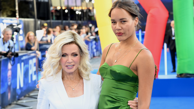 Donna Mills and Chloe Mills posing
