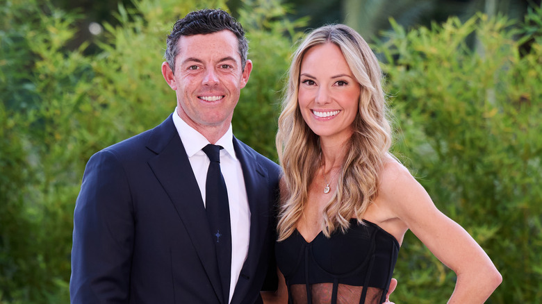 Rory McIlroy and Erica Stoll smiling