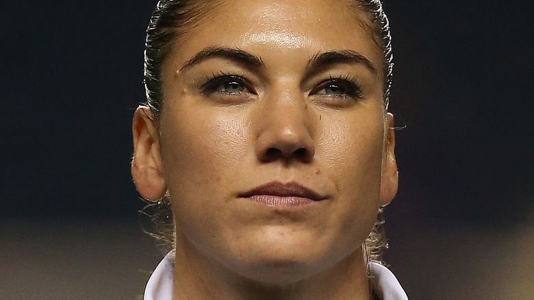 Hope Solo smiling