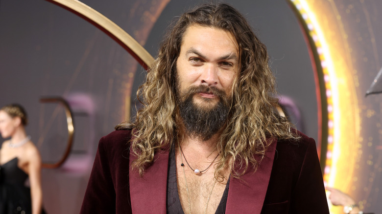 Jason Momoa, smiling